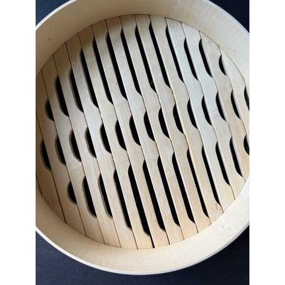 Crofton Bamboo Steamer Basket New 100% Bamboo Handcrafted Woven Asian - Picture 6 of 7